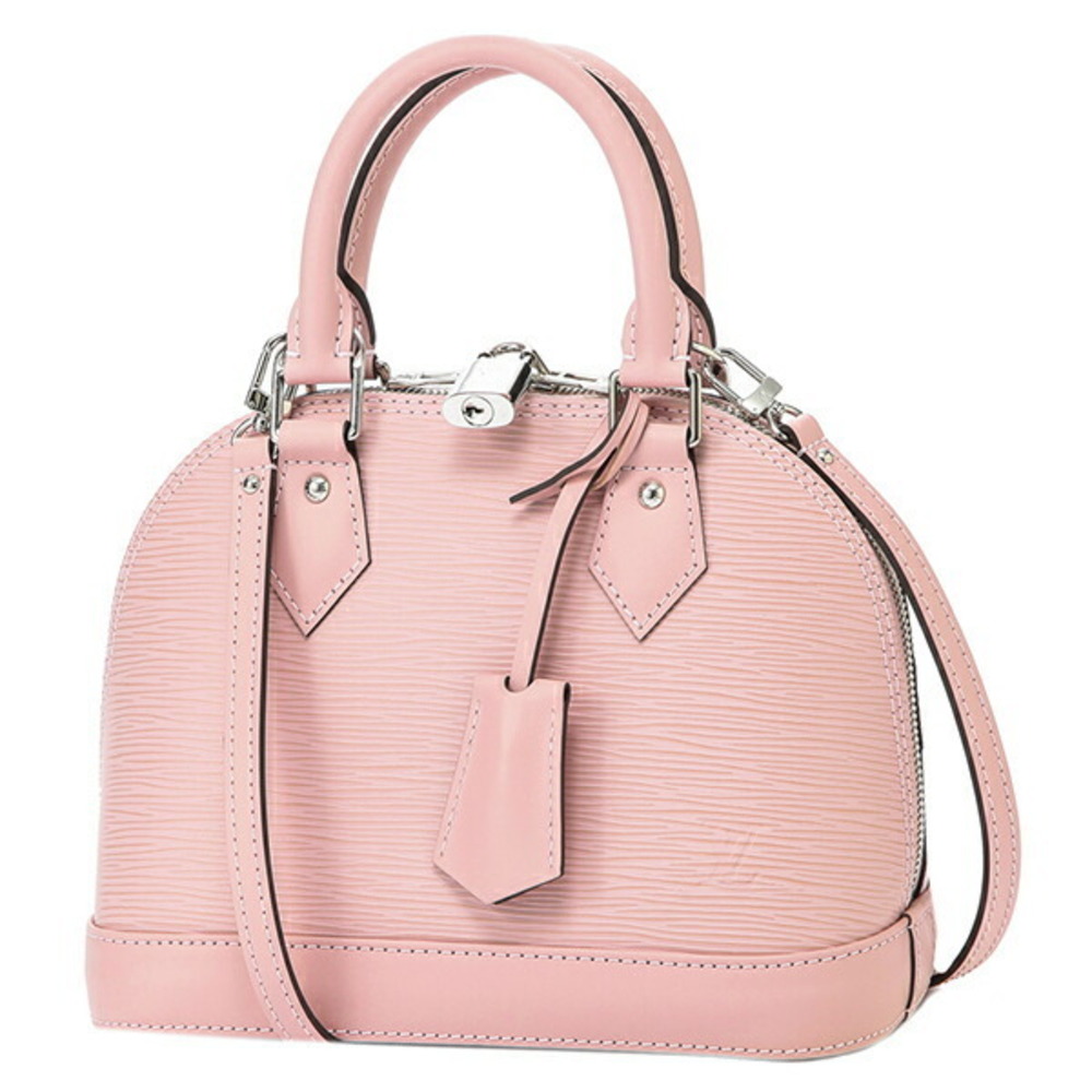 Louis Vuitton Pink Alma BB Epi Leather Satchel with Strap